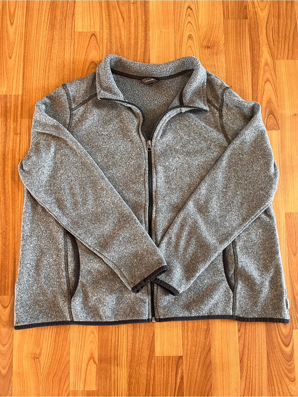 Eddie Bauer women’s Gray Full-Zip Fleece Jacket - Cozy Layer